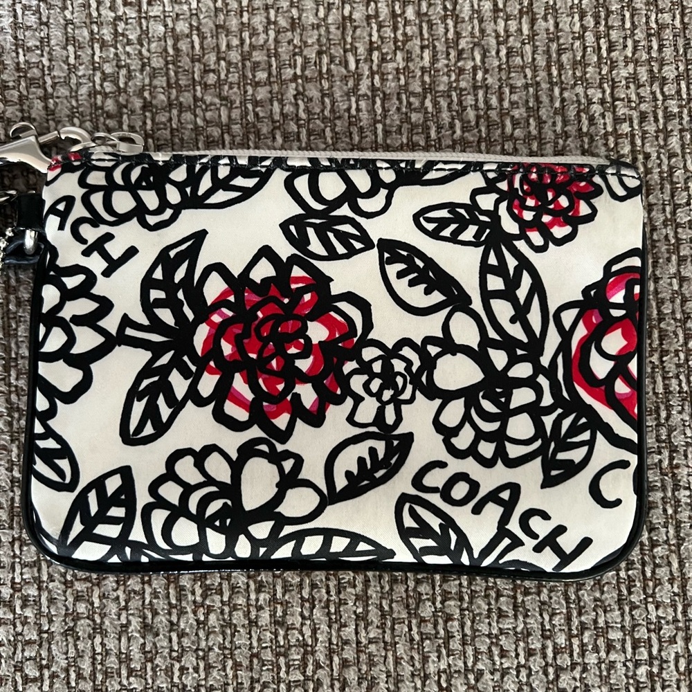 Coach Graffiti Flowers Wristlet - Picture 6 of 11